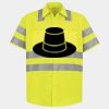 Men's High Visibility Safety Short Sleeve Work Shirt Thumbnail