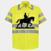Men's High Visibility Safety Short Sleeve Work Shirt Thumbnail