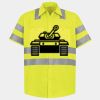 Men's High Visibility Safety Short Sleeve Work Shirt Thumbnail