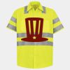 Men's High Visibility Safety Short Sleeve Work Shirt Thumbnail