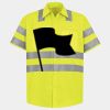 Men's High Visibility Safety Short Sleeve Work Shirt Thumbnail