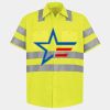 Men's High Visibility Safety Short Sleeve Work Shirt Thumbnail