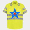 Men's High Visibility Safety Short Sleeve Work Shirt Thumbnail