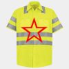 Men's High Visibility Safety Short Sleeve Work Shirt Thumbnail