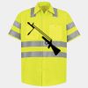 Men's High Visibility Safety Short Sleeve Work Shirt Thumbnail