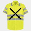 Men's High Visibility Safety Short Sleeve Work Shirt Thumbnail