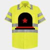 Men's High Visibility Safety Short Sleeve Work Shirt Thumbnail