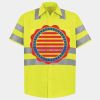Men's High Visibility Safety Short Sleeve Work Shirt Thumbnail