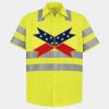 Men's High Visibility Safety Short Sleeve Work Shirt Thumbnail