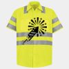 Men's High Visibility Safety Short Sleeve Work Shirt Thumbnail