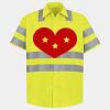 Men's High Visibility Safety Short Sleeve Work Shirt Thumbnail