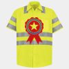 Men's High Visibility Safety Short Sleeve Work Shirt Thumbnail