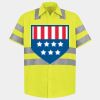 Men's High Visibility Safety Short Sleeve Work Shirt Thumbnail