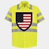 Men's High Visibility Safety Short Sleeve Work Shirt Thumbnail