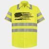 Men's High Visibility Safety Short Sleeve Work Shirt Thumbnail