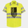 Men's High Visibility Safety Short Sleeve Work Shirt Thumbnail