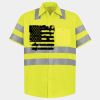 Men's High Visibility Safety Short Sleeve Work Shirt Thumbnail