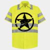 Men's High Visibility Safety Short Sleeve Work Shirt Thumbnail