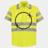 Men's High Visibility Safety Short Sleeve Work Shirt Thumbnail