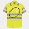 Men's High Visibility Safety Short Sleeve Work Shirt Thumbnail