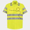 Men's High Visibility Safety Short Sleeve Work Shirt Thumbnail