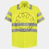 Men's High Visibility Safety Short Sleeve Work Shirt Thumbnail