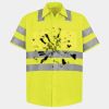 Men's High Visibility Safety Short Sleeve Work Shirt Thumbnail