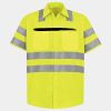 Men's High Visibility Safety Short Sleeve Work Shirt Thumbnail