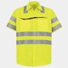Men's High Visibility Safety Short Sleeve Work Shirt Thumbnail