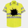 Men's High Visibility Safety Short Sleeve Work Shirt Thumbnail