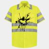 Men's High Visibility Safety Short Sleeve Work Shirt Thumbnail