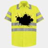 Men's High Visibility Safety Short Sleeve Work Shirt Thumbnail