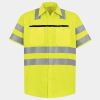 Men's High Visibility Safety Short Sleeve Work Shirt Thumbnail