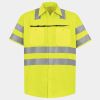 Men's High Visibility Safety Short Sleeve Work Shirt Thumbnail