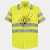 Men's High Visibility Safety Short Sleeve Work Shirt Thumbnail
