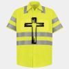Men's High Visibility Safety Short Sleeve Work Shirt Thumbnail