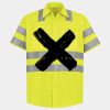 Men's High Visibility Safety Short Sleeve Work Shirt Thumbnail