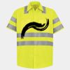 Men's High Visibility Safety Short Sleeve Work Shirt Thumbnail