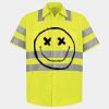 Men's High Visibility Safety Short Sleeve Work Shirt Thumbnail