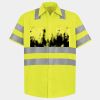 Men's High Visibility Safety Short Sleeve Work Shirt Thumbnail