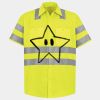 Men's High Visibility Safety Short Sleeve Work Shirt Thumbnail