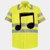 Men's High Visibility Safety Short Sleeve Work Shirt Thumbnail