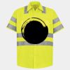 Men's High Visibility Safety Short Sleeve Work Shirt Thumbnail