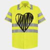 Men's High Visibility Safety Short Sleeve Work Shirt Thumbnail