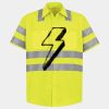 Men's High Visibility Safety Short Sleeve Work Shirt Thumbnail