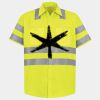 Men's High Visibility Safety Short Sleeve Work Shirt Thumbnail