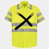 Men's High Visibility Safety Short Sleeve Work Shirt Thumbnail
